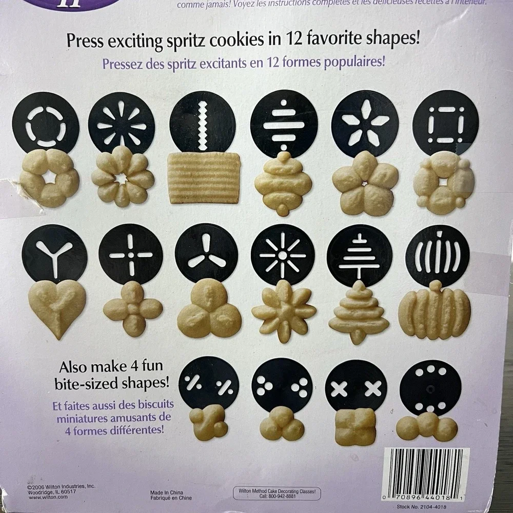 Wilton‎ Cookie Pro Ultra II Cookie Press w/ 16 Shaping Disks Vintage NEW